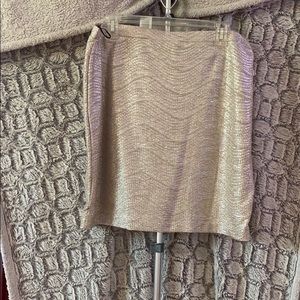 H&M gold mini skirt